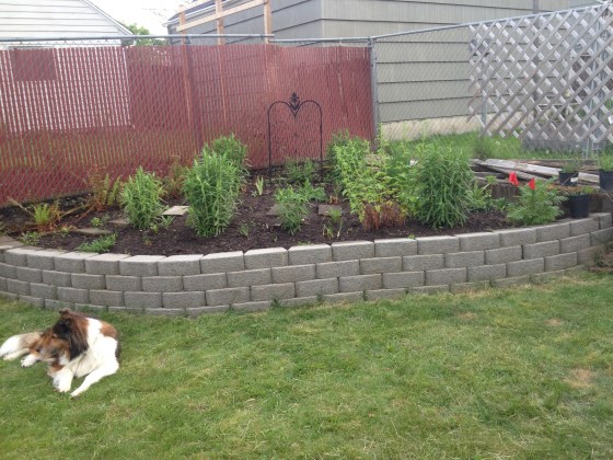 retaining wall bed