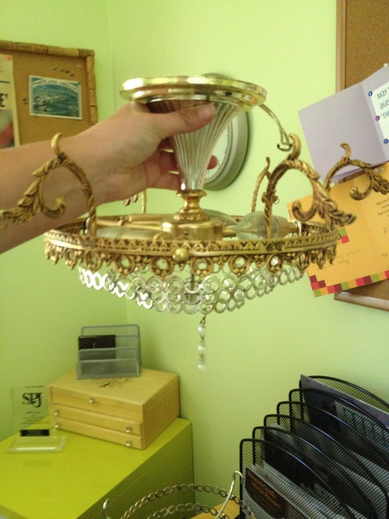 Chandelier before
